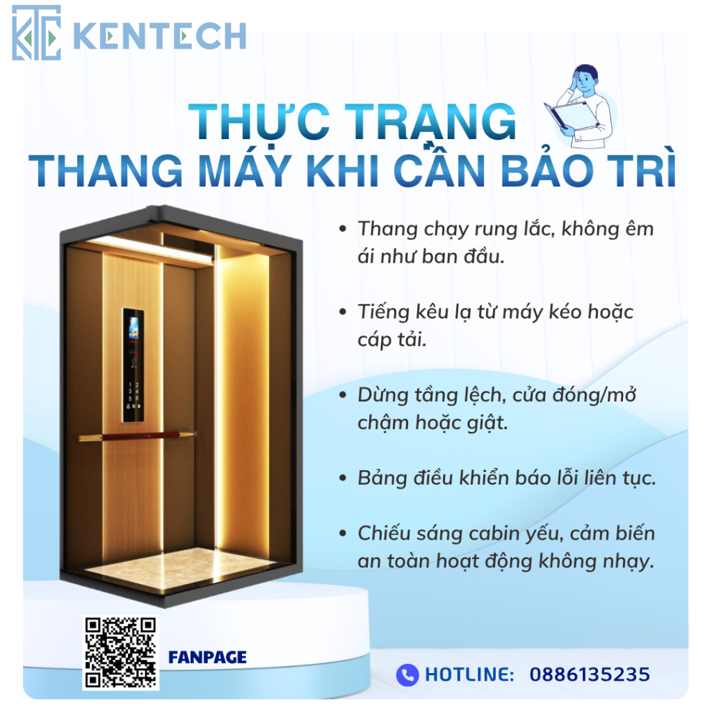 Thực trạng thang máy cần bảo trì ngay lập tức