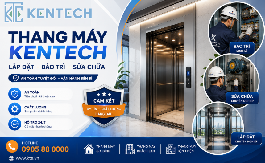 Dịch vụ lắp đặt, bảo trì và sửa chữa thang máy Kentech